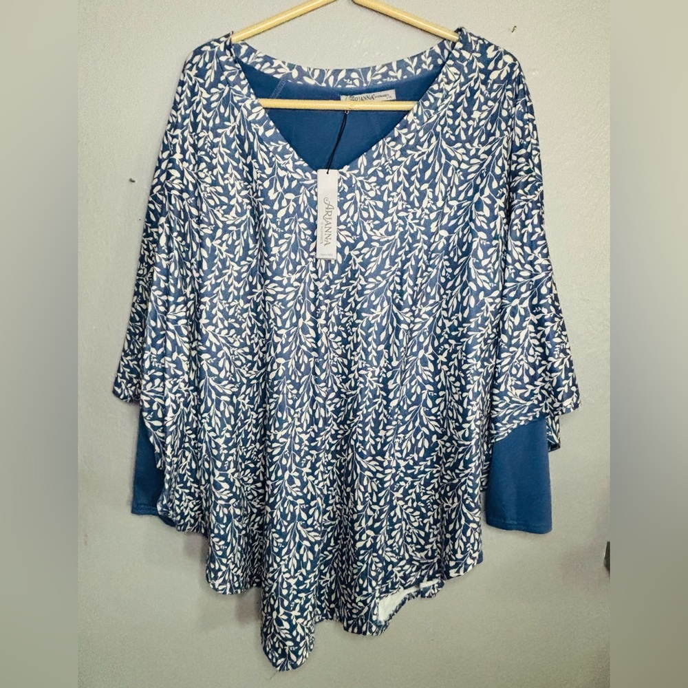Arianna by Howard's‎ Women's Layered Asymmetrical Tunic SZ L/XL New W/Tag